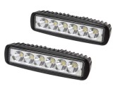 Set 2 Proiectoare LED Auto Offroad 18W, 12V-24V, 1320 Lumeni, 16 cm, BZRSH, IPF