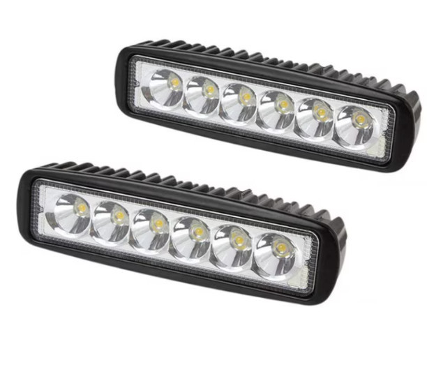 Set 2 Proiectoare LED Auto Offroad 18W, 12V-24V, 1320 Lumeni, 16 cm, BZRSH