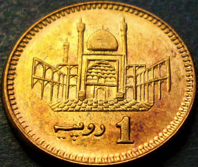 Moneda exotica 1 RUPIE - PAKISTAN, anul 2005 * cod 865 = UNC foto
