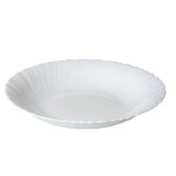 Set 6 Farfurii Adanci Opal Alb Fin Simplu 21.5cm Grunberg LHSP215