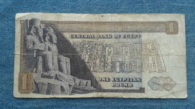 1 Egyptian pound 1975 Egipt foto