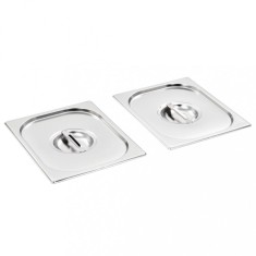 Capace pentru tavă GN 1/2, 2 buc., oțel inoxidabil 50891