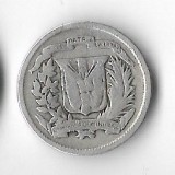 Moneda 10 centavos 1952 - Dominicana, 2,5 g argint 0,900