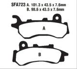 Set placute frana fata EBC SFAC723 - Honda SH 125 ANC Mode CBS (19-20) - SH 125 FSH Mode CBS (21-24) 4T LC 125cc