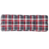 Cumpara ieftin Perna de paleti, rosu carouri, 120x40x12 cm, material textil