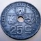 2.208 BELGIA WWII 25 CENTIMES 1946