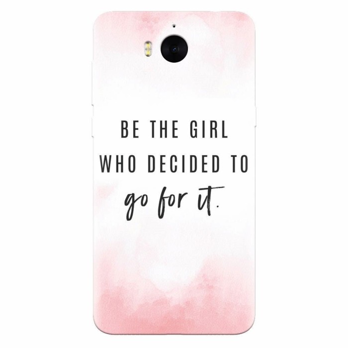 Husa silicon pentru Huawei Y5 2017, Quotes Pink