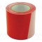 Bandă avertizare albă-roșie SOLID TOOLS 100m x 80mm