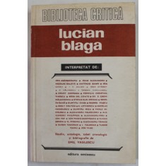 LUCIAN BLAGA interpretat de ION AGARBICEANU , JEKELY ZOLTAN ... TUDOR VIANU , 1981