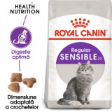 Royal Canin Sensible Adult, pachet economic hrană uscată pisici, digestie optimă, 10kg x 2