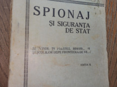 SPIONAJ SI SIGURANATA DE STAT, CCA 1935,si romani printre altele foto