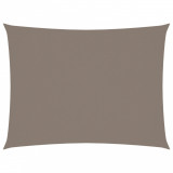 Parasolar din tesatura oxford, gri taupe, 4x6 m, dreptunghiular GartenMobel Dekor, vidaXL