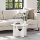 vidaXL Masă de cafea Alb 50 x 50 x 35 cm Lemn de brad solid