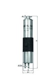 Filtru combustibil MAHLE KL149