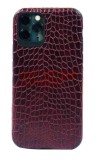 Toc TPU Leather Crocodile Apple iPhone 11 Burgundy