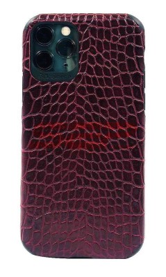 Toc TPU Leather Crocodile Apple iPhone 11 Pro Max Burgundy foto