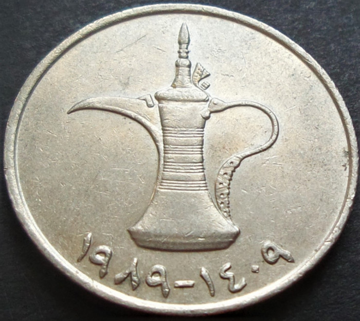 Moneda exotica 1 DIRHAM - EMIRATELE ARABE UNITE, anul 1989 * cod 2935