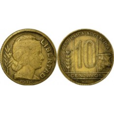 Argentina 1948 - 10 centavos, circulata