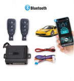 Modul &Icirc;nchidere Centralizată cu Bluetooth și 2 Telecomenzi - Control Fără Cheie pentru Mașină