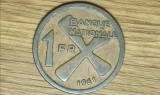 Katanga - moneda de colectie exotica - 1 franc 1961 bronz - moneda africana mai greu de gasit, stare buna