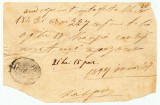 Principatele Unite 1859 recipisa postala cu stampila f. rara Curierul Romanesc