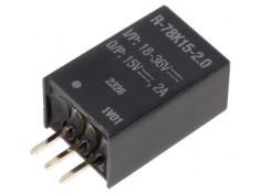 Convertor DC/DC 18-36V la 15V 2A SIP3 THT