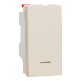 Intrerupator revenire cu led 1M Schneider Noua Unica bej NU310644N