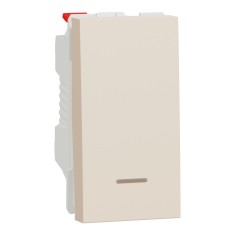 Intrerupator revenire cu led 1M Schneider Noua Unica bej NU310644N foto