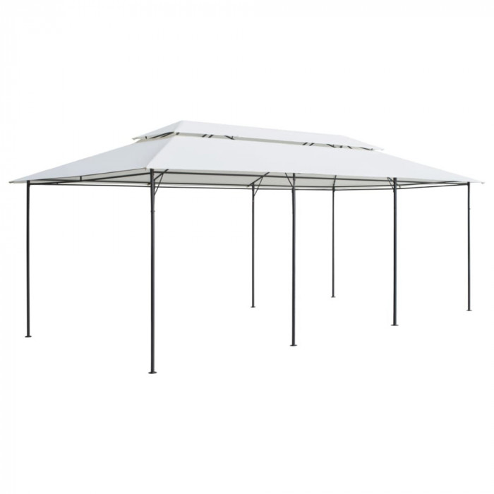 Gossi pavilion, alb, 600 x 298 x 270 cm, 180g/m2