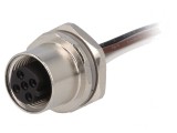 Soclu M12 PIN 5 mamă B-Profibus IP67 60V, TE Connectivity
