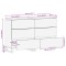 Bufet 2 buc. 60 x 33 x 75 cm Lemn de mango solid Maro - 12