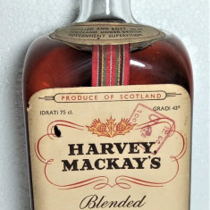 RARITATE whisky HARVEY MACKAY'S, BLENDED SCOTCH WHISKY, CL 75 GR 43 ANII 50/60