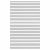 vidaXL Jaluzea tip zebra gri deschis lățime țesătură 135,9cm poliester