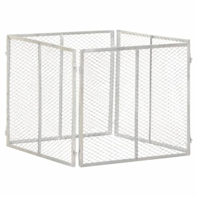 vidaXL Compostor de grădină, 85x85x70 cm, fier galvanizat foto