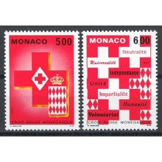 Monaco 1993 Mi 2149/50 MNH - Crucea Roșie