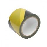 Banda avertizare/delimitare, galben-negru, 75 mm x 100 m