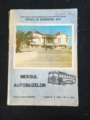 Mersul autobuzelor pentru jude?ul Mures/1981-1982 foto