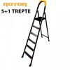 Scara Metalica Pliabila 5+1 Trepte Rotor, 176cm, 150kg, Antiderapanta, Platforma Metalica, Uz Casnic/Profesional