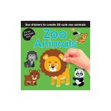 Zoo Animals: Use Stickers to Create 20 Cute Zoo Animals