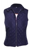 F698-4 Vesta cu aspect texturat cu buzunare si fermoar, M, M/L
