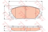 Set placute frana,frana disc TOYOTA YARIS (P13) (2010 - 2016) TRW GDB3459