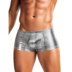 Boxeri Eross Low Rise Snakeskin S Argintiu