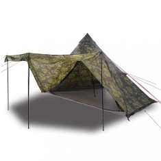 Cort de familie Tipi pentru 8 persoane, camuflaj, impermeabil foto