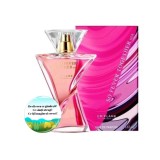 Cumpara ieftin Set complet pentru Ea, Apa de parfum So Fever Together, insotit de insigna Dactylion cu mesaj motivational