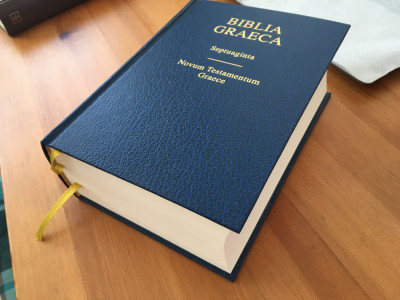 BIBLIA GRAECA SEPTUAGINTA+ NOVUM TESTAMENTUM. BIBELGESELLSCHAFT STUTTGART 2013 foto