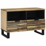 VidaXL Dulap TV - 70x33.5x46 cm, Lemn Masiv de Mango