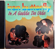 Iron Butterfly &amp;lrm;&amp;ndash; In A Gadda Da Vida 1989 VG+ / V G+ CD album Psychedelic Rock foto