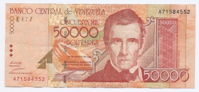 Venezuela 50.000 Bolivares 24.08.1998 - A71584552, P-83 foto
