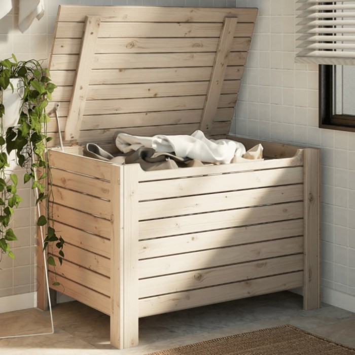 Cutie de depozitare cu capac &quot;RANA&quot; 100x49x54cm, lemn masiv pin