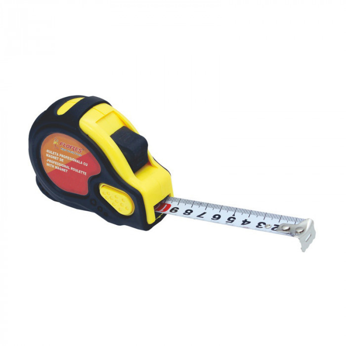 Ruleta profesionala cu 2 functii, lungime 2 m, latime banda 16 mm